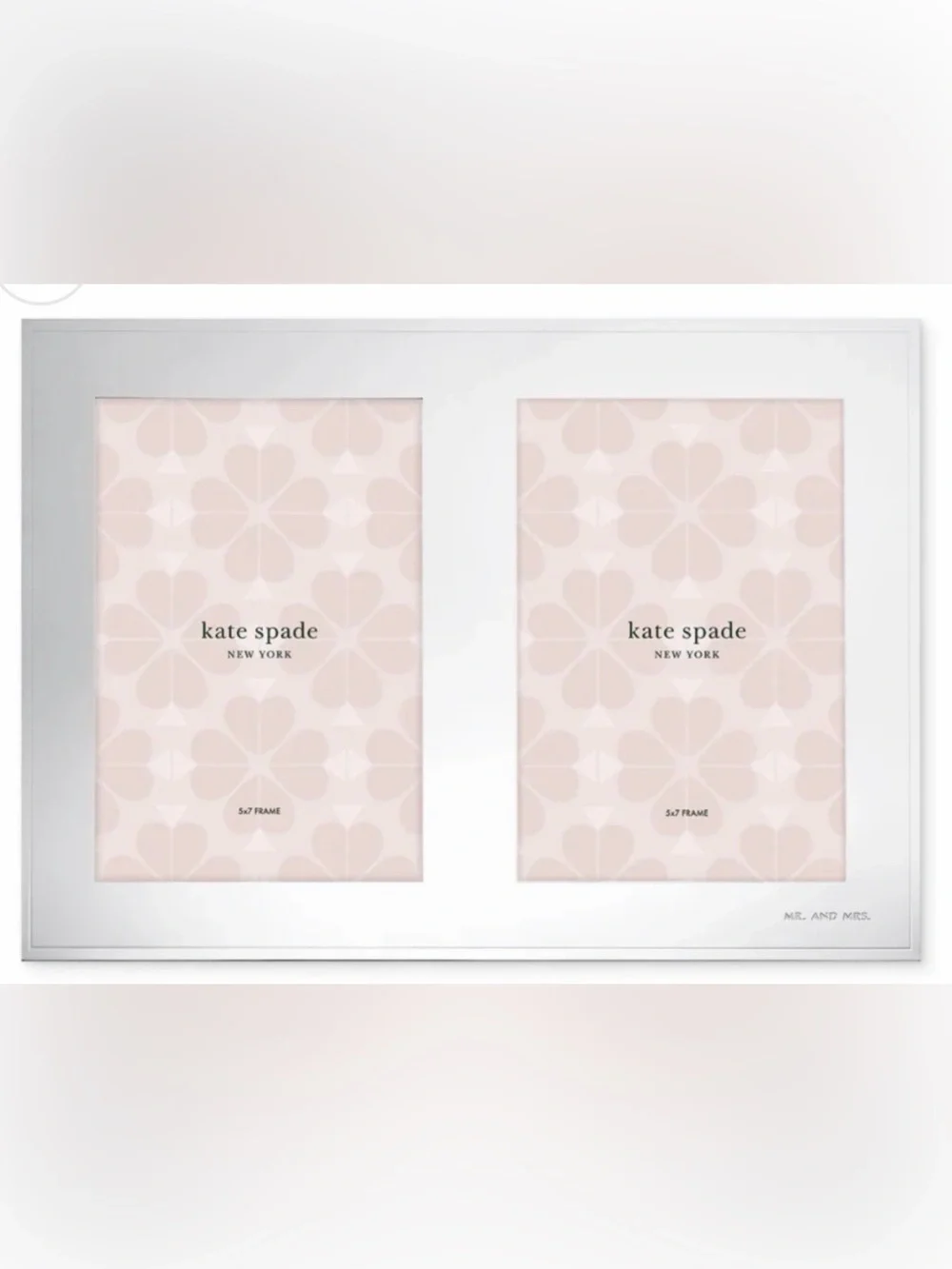 Kate Spade “Mr. And Mrs.” Double Invitation Frame